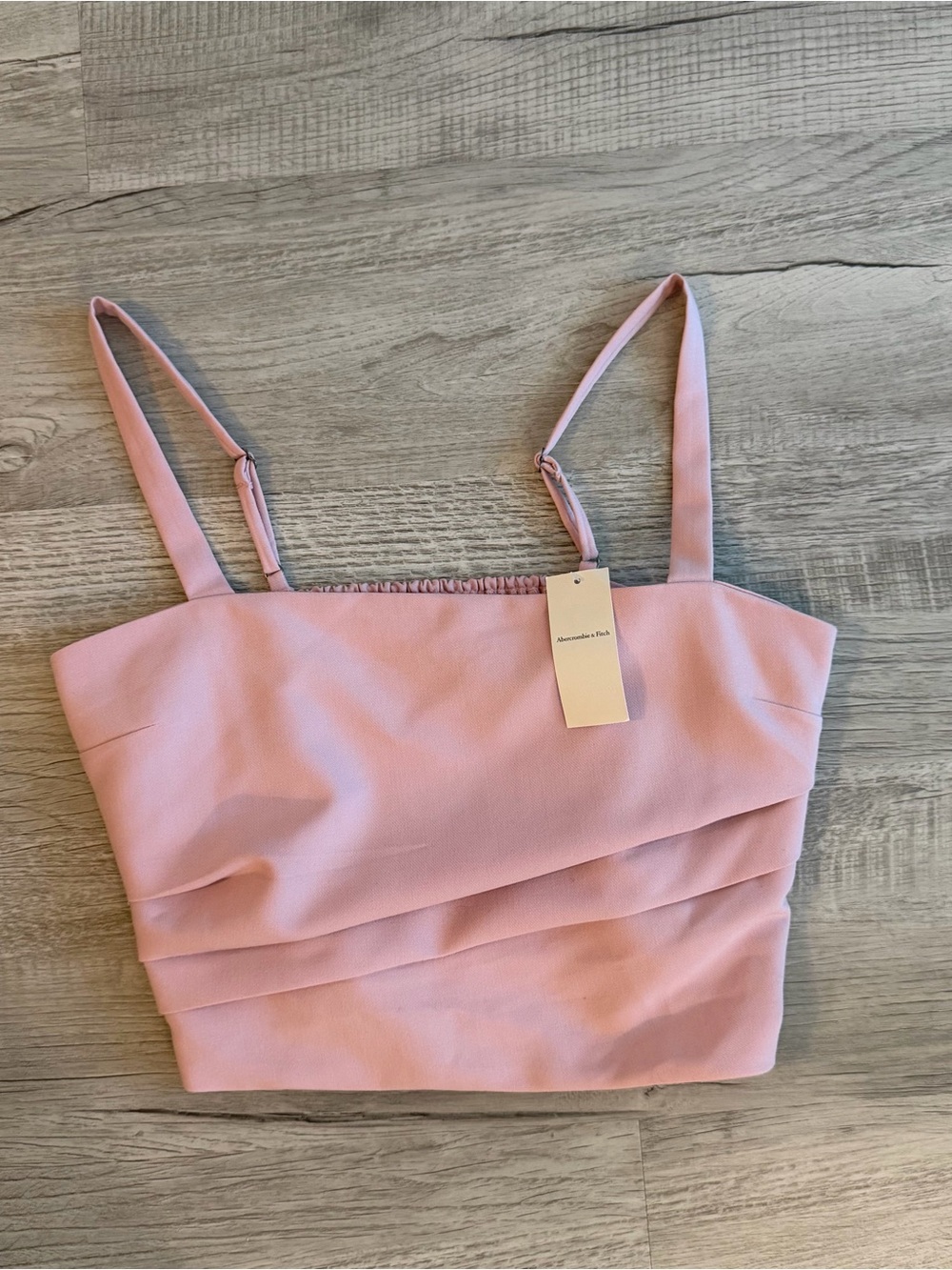 Abercrombie & Fitch Blush Pink Cropped Cami